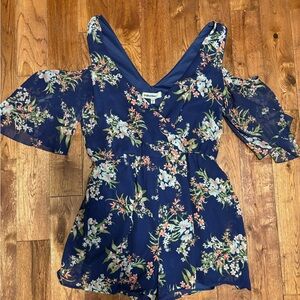 Floral Cold Shoulder Dress